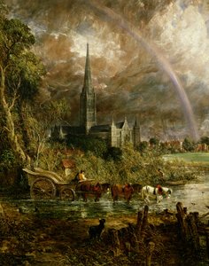 Catedral de Salisbury desde los prados (detalle)